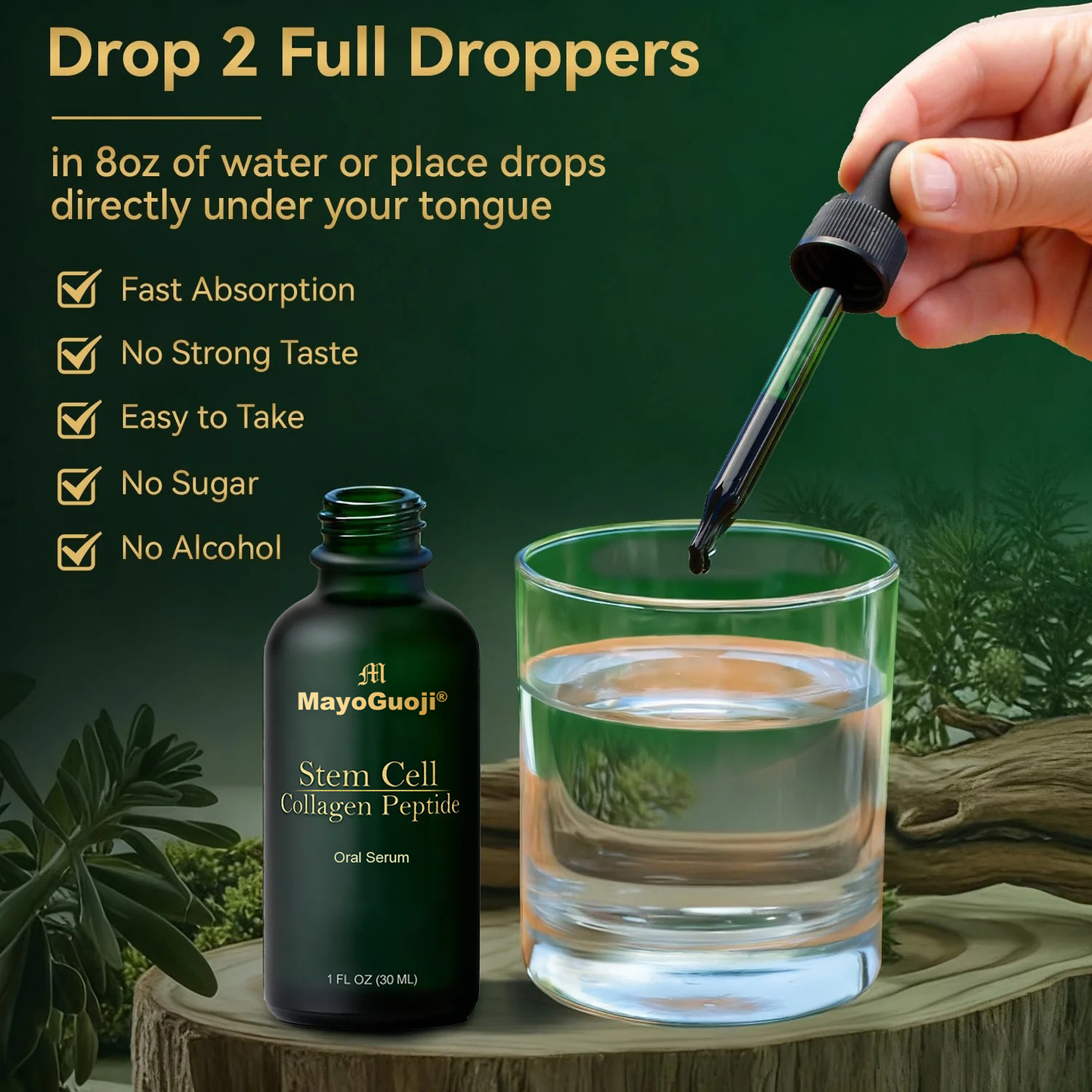 𝑶𝒇𝒇𝒊𝒄𝒊𝒂𝒍 𝑺𝒕𝒐𝒓𝒆 | 𝐌𝐚𝐲𝐨𝐆𝐮𝐨𝐣𝐢® 𝐒𝐭𝐞𝐦 𝐂𝐞𝐥𝐥 & 𝐂𝐨𝐥𝐥𝐚𝐠𝐞𝐧 𝐏𝐞𝐩𝐭𝐢𝐝𝐞 𝐎𝐫𝐚𝐥 𝐒𝐞𝐫𝐮𝐦💧 (Lift & Firm Sagging Skin & Reduce Wrinkle Formation)