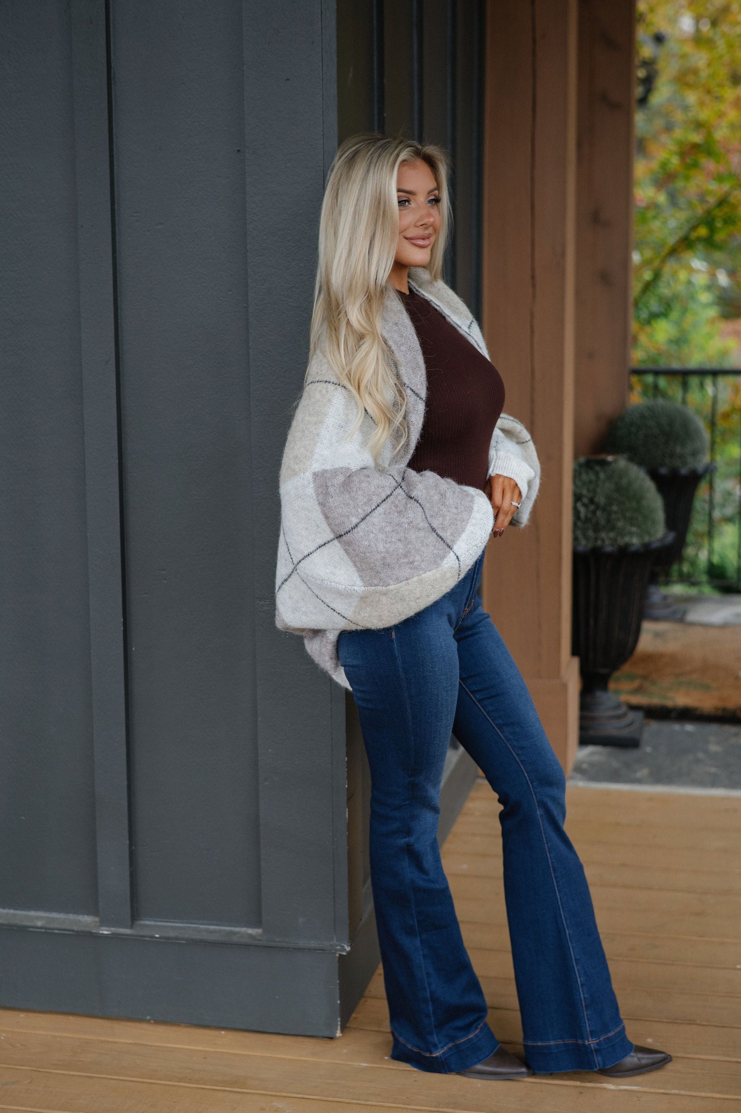 Knit Shrug Cardigan-Oatmeal