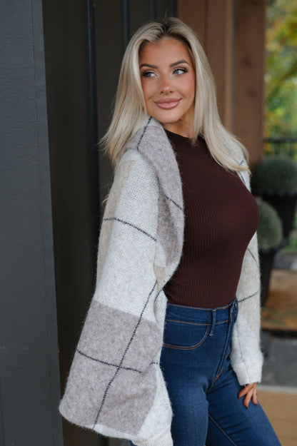 Knit Shrug Cardigan-Oatmeal