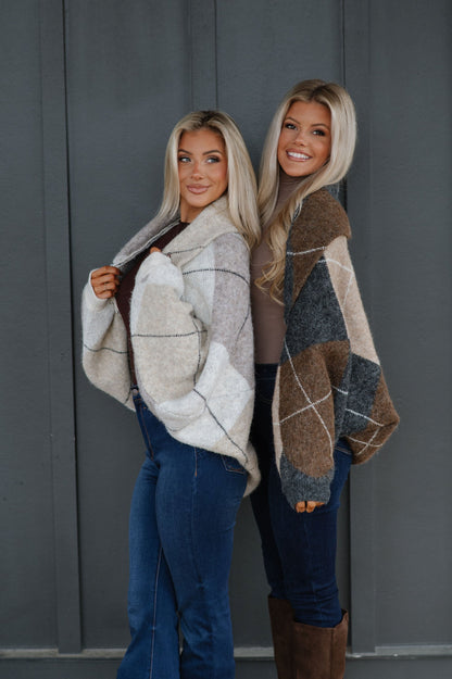 Knit Shrug Cardigan-Charcoal