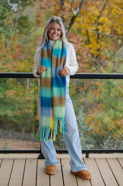 Scarf-Blue/Orange