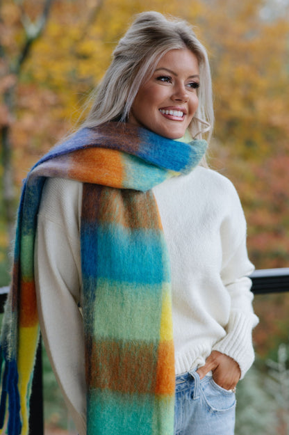 Scarf-Blue/Orange
