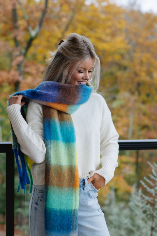 Scarf-Blue/Orange