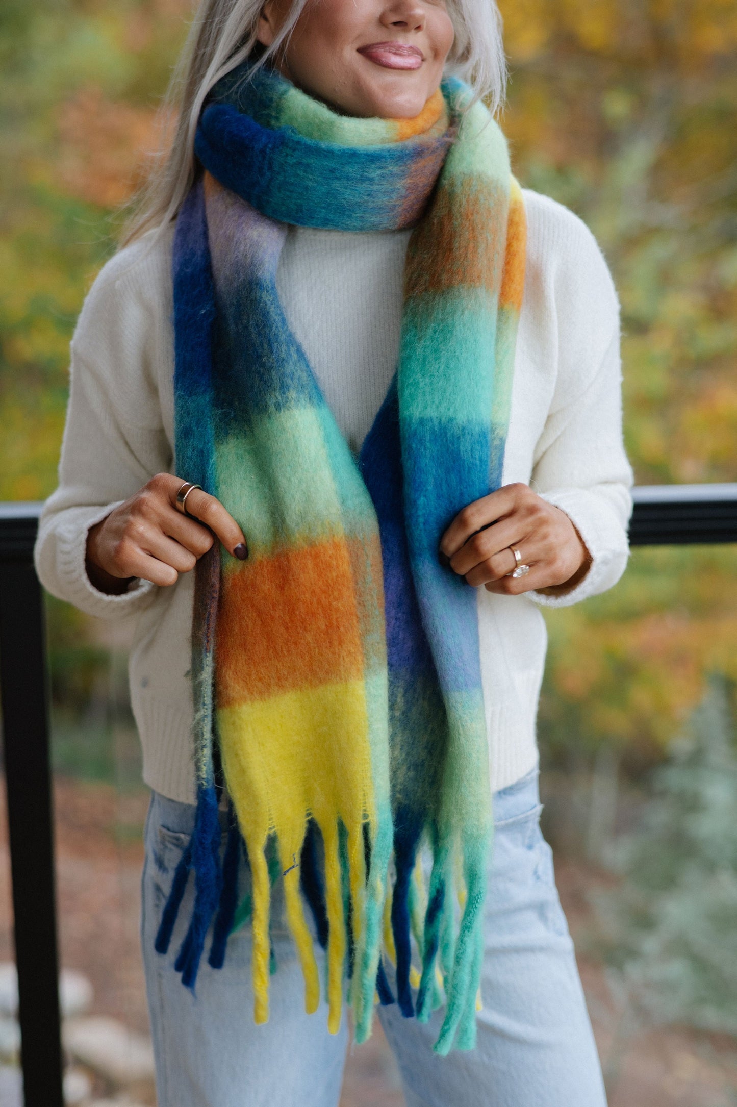 Scarf-Blue/Orange